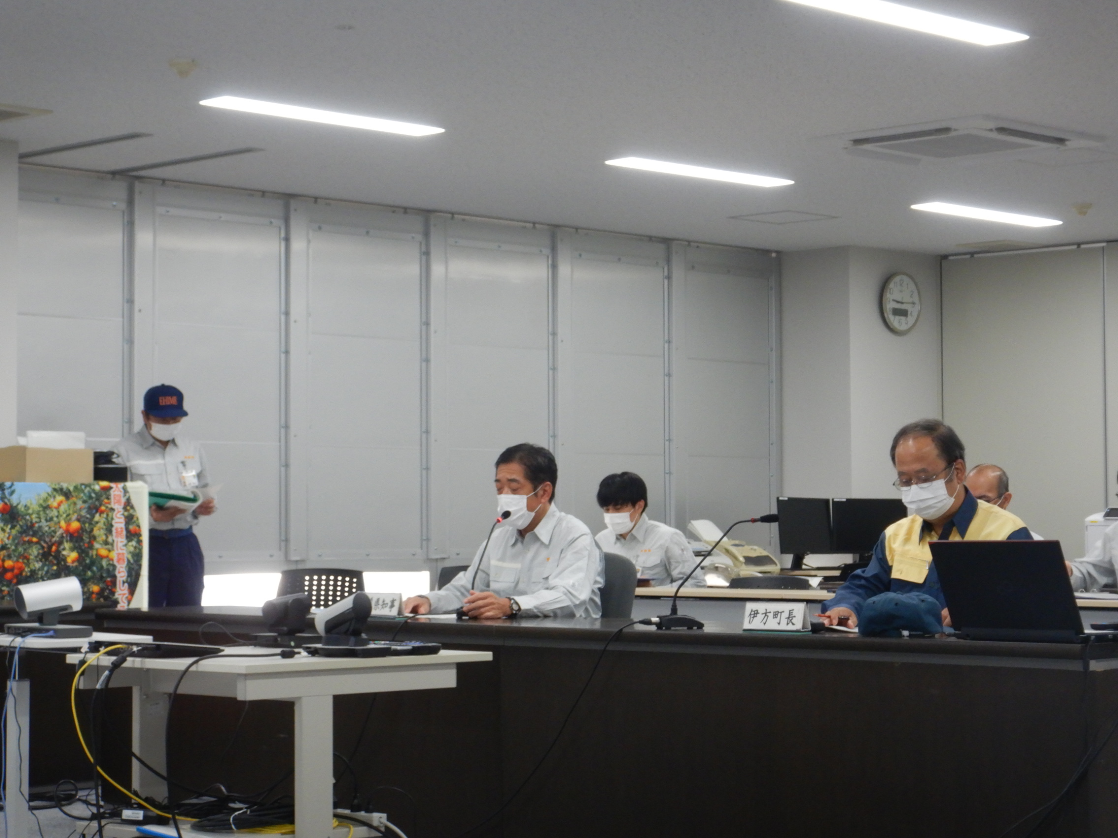 10月15日（金曜日）愛媛県原子力防災訓練（災害対策本部会議）（伊方町）の画像