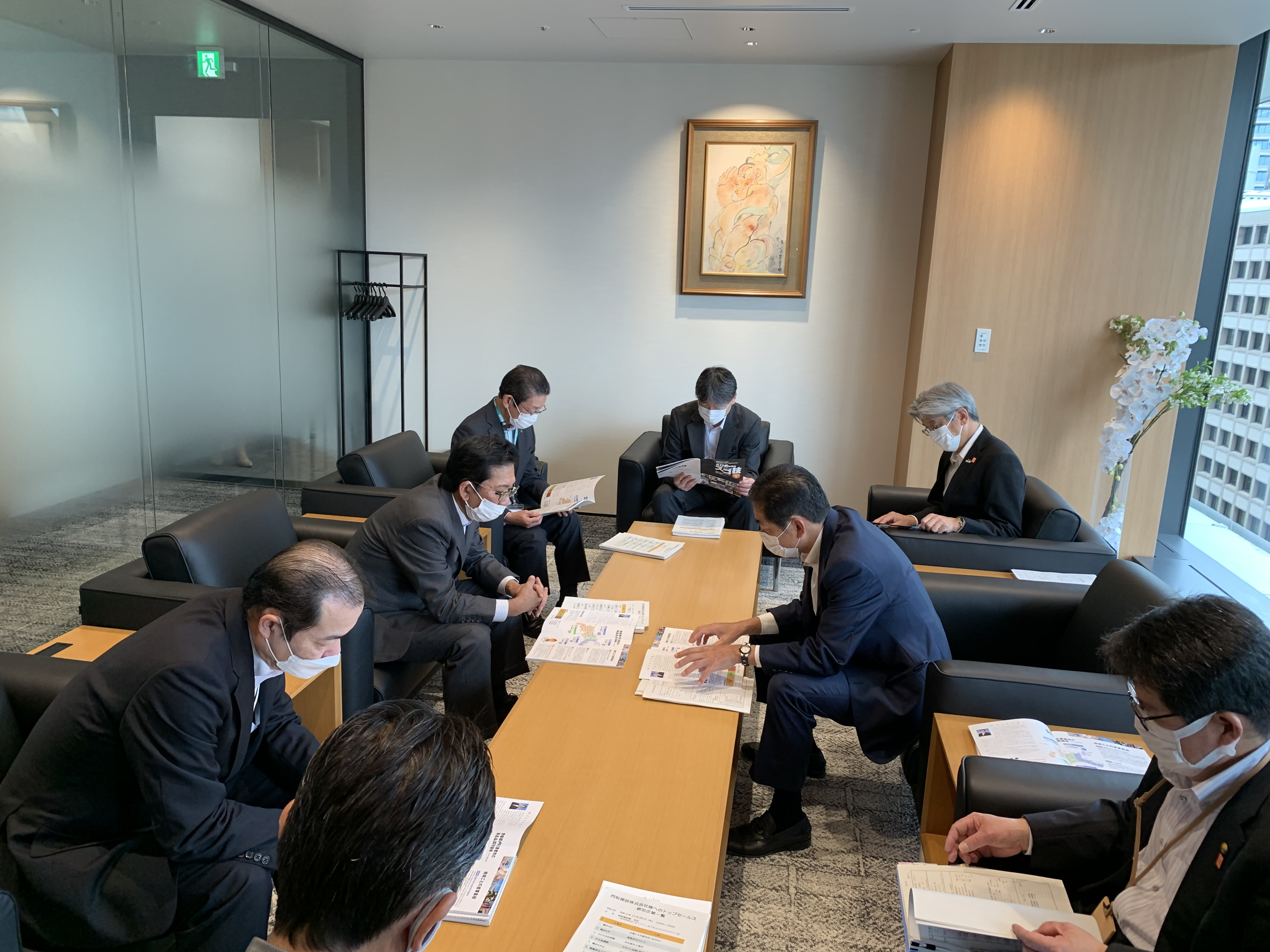 10月25日（月曜日）県内企業の販路開拓に関する建設会社社長らと会談へのトップセールス（東京都）