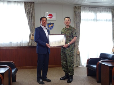 8月20日（月曜日）陸上自衛隊第14旅団長訪問（香川県）の画像